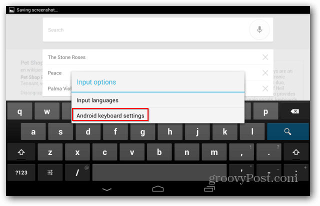 Android-tangentbordsinställningar