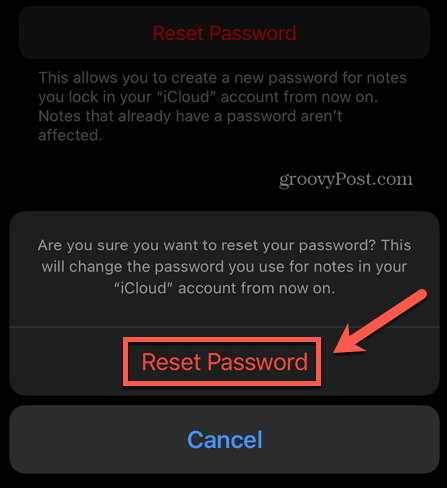 iPhone återställ lösenord