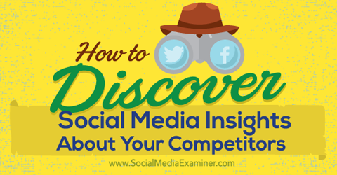 upptäck sociala medieinsikter om dina konkurrenter