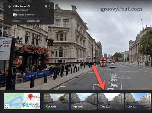 Välja äldre Street View-bilder i Google Maps