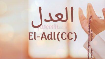 Vad betyder Al-Adl (c.c)? Vilka är fördelarna med namnet Al-Adl? Esmaül Husna El-Adl...