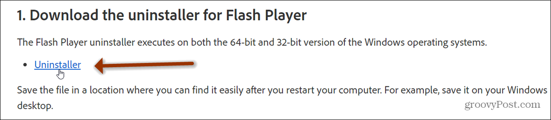 Avinstallera Adobe Flash från Windows 10