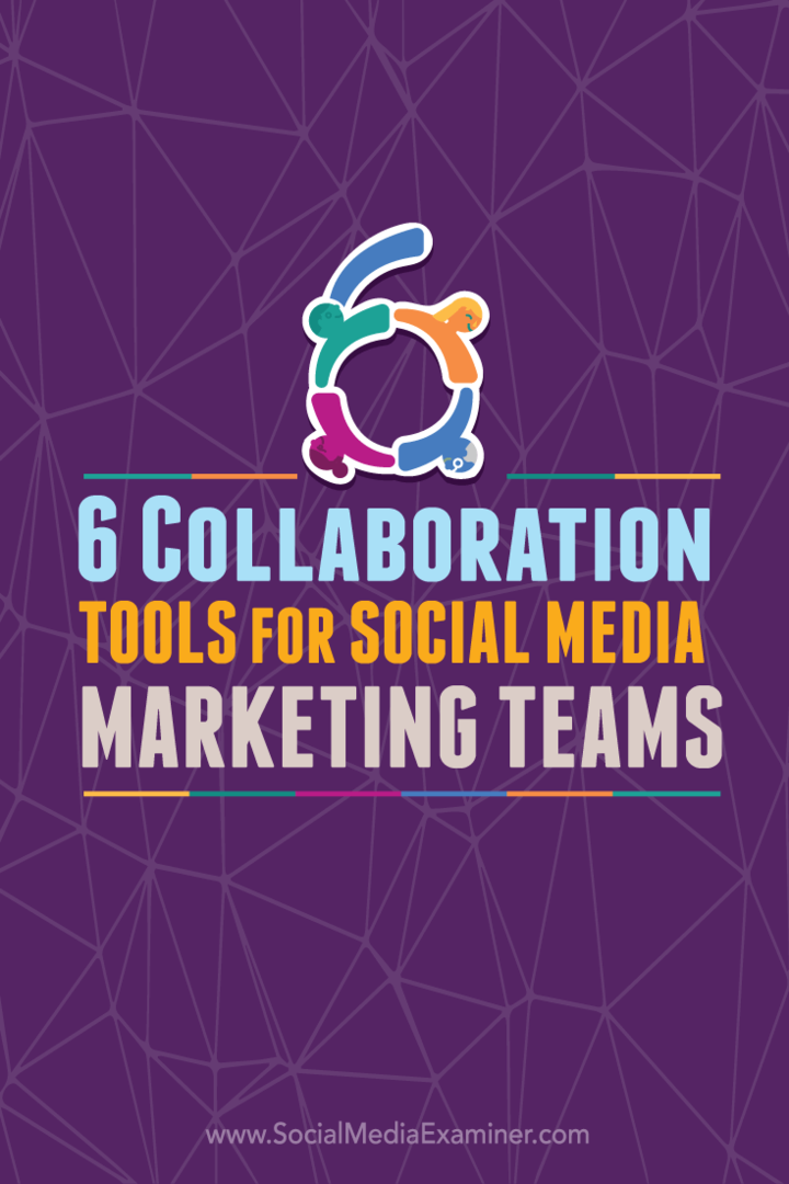 verktyg för att samarbeta med sociala mediateam