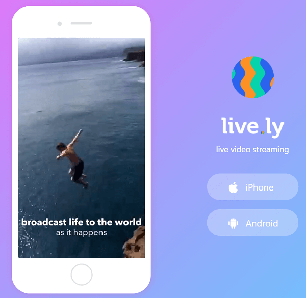 Live.ly samarbetar med Musical.ly-appen.