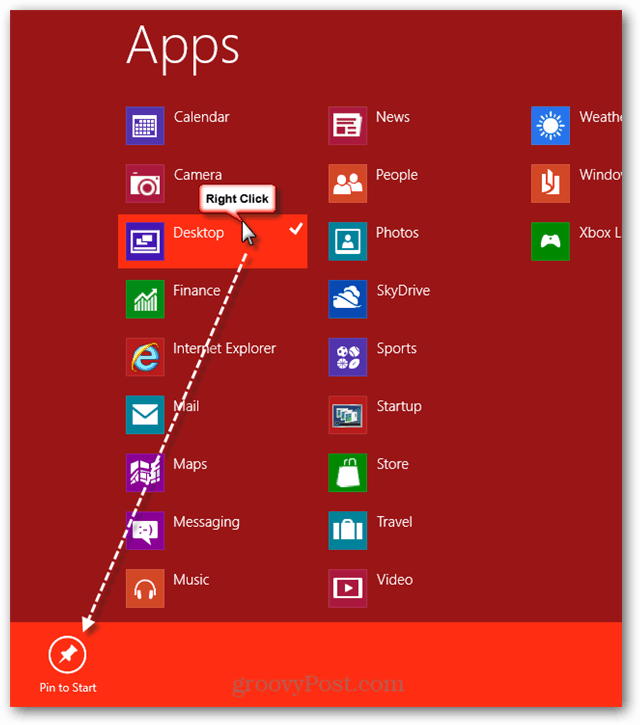 Hur får jag tillbaka mitt förlorade skrivbordsunderlägg i Windows 8?