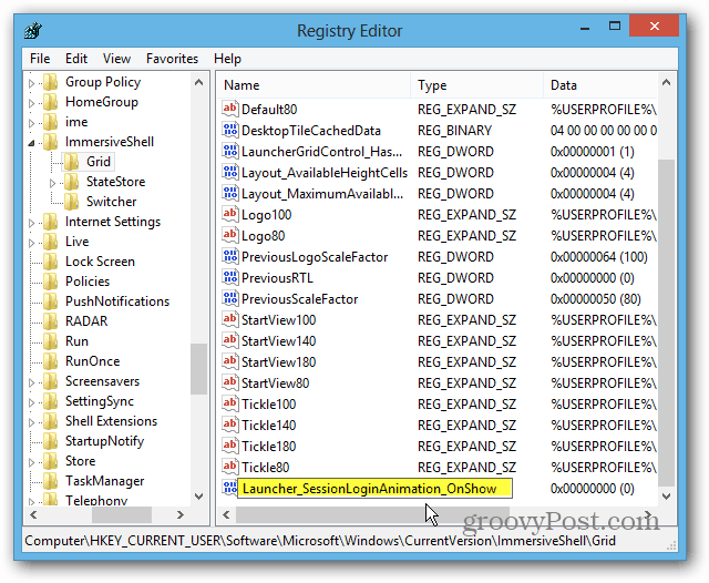 Windows 8-register DWORD-värde