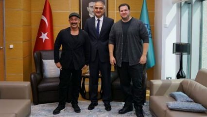 Möte med kulturminister Ersoy Cem Yılmaz och Şahan Gökbakar