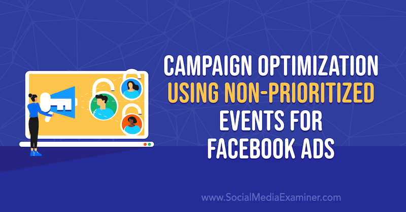 Kampanjoptimering med icke-prioriterade evenemang för Facebook-annonser av Anna Sonnenberg på Social Media Examiner.