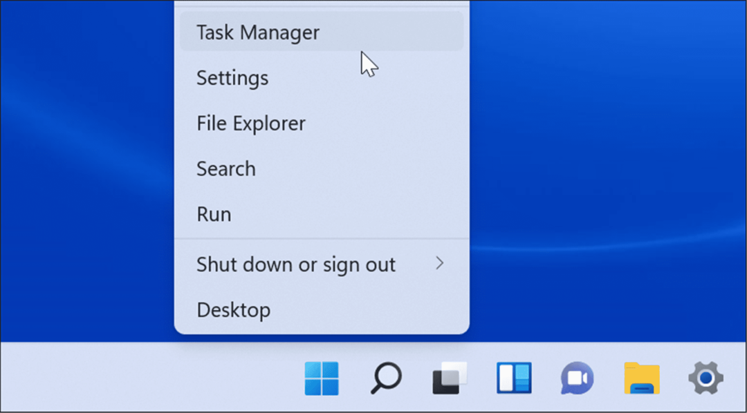 Öppna Aktivitetshanteraren i Windows 11