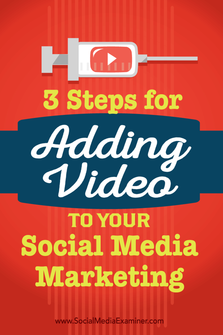hur man lägger till video i sociala medier marknadsföring