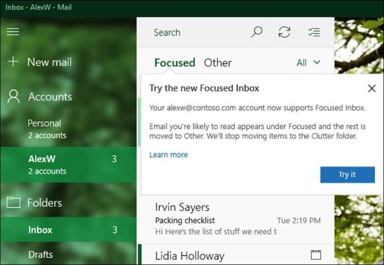 Microsoft lanserar stora uppdateringar till Windows 10 Mail & Calendar-appar