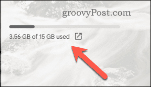 Exempel på lagringsutrymme för ett Gmail-konto