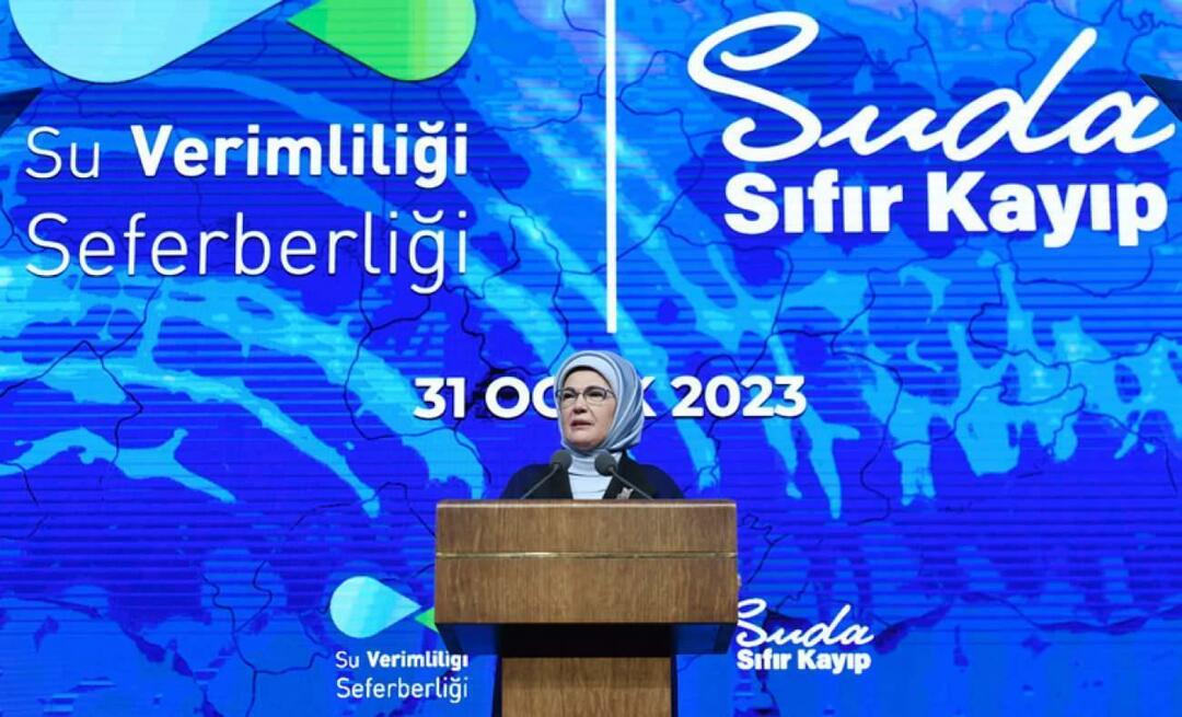Emine Erdoğan deltog i introduktionsmötet "Water Efficiency Campaign"!