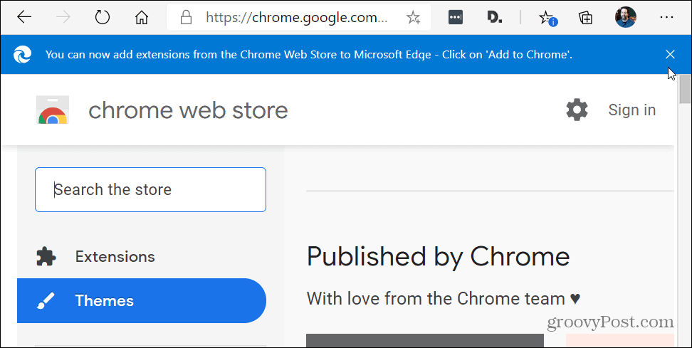 Chrome Web Store-teman