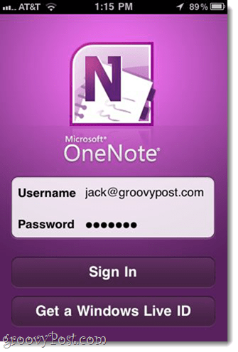 OneNote för iPhone (gratis från Microsoft)