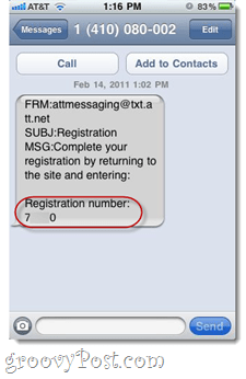 SMS-skräppost från AT&T
