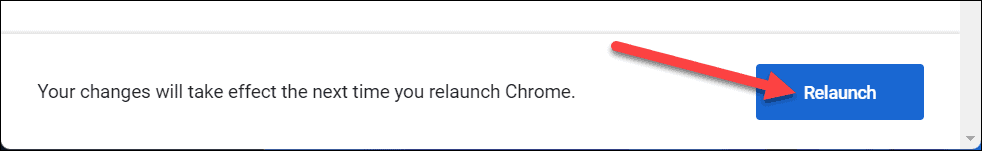 Starta om Chrome-knappen