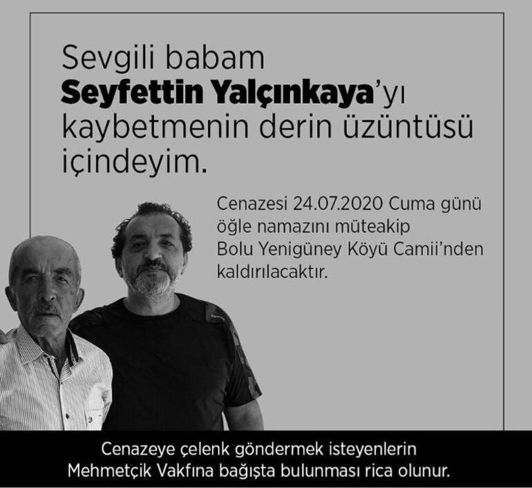 Smärtsam dag av den berömda kocken Mehmet Yalçınkaya! Han skickade av sin far på sin sista resa