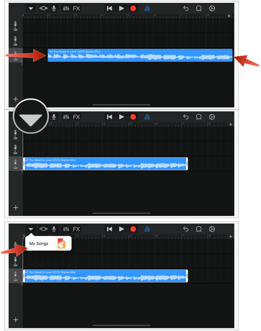 GarageBand mina låtar