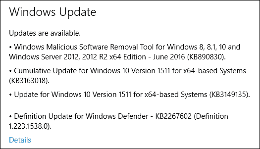 Ny Windows 10 PC-uppdatering KB3163018 Build 10586.420 tillgänglig (mobil för)