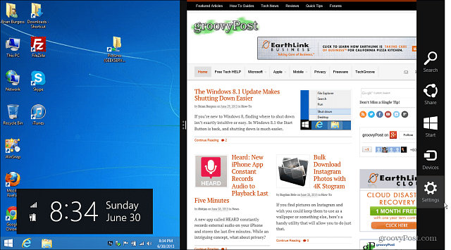 Windows 8.1 modernt UI-skrivbord