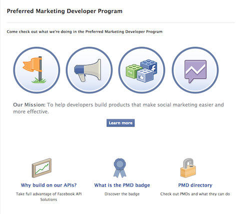 Facebook föredrog marknadsföringsprogram