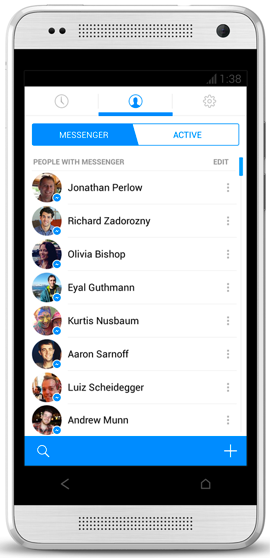 Facebook Messenger upplevelse för Android