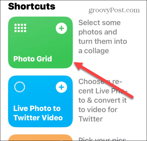 Gör ett fotokollage på iPhone