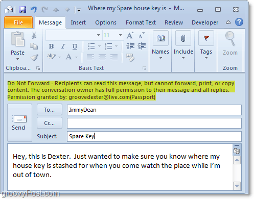 Om en användare vill kopiera din e-postadress måste de ta en skärmdump eller skriva ut den manuellt