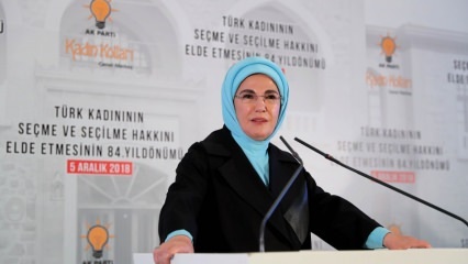 First Lady Erdoğan deltog i Women's Rights Day
