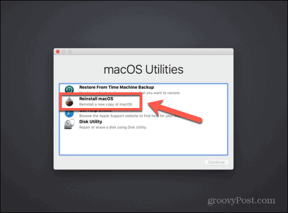 Macos-verktyg installerar om Macos