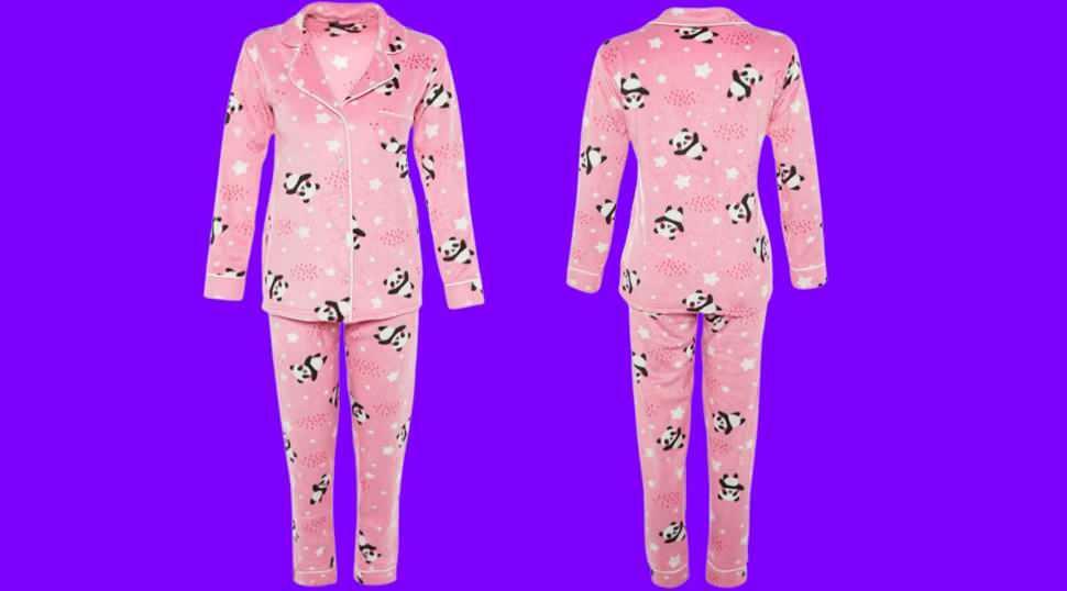 TRENDYOLMILLA LÅNGÄRM POLAR PYJAMASDÄKT THMAW22PT0359