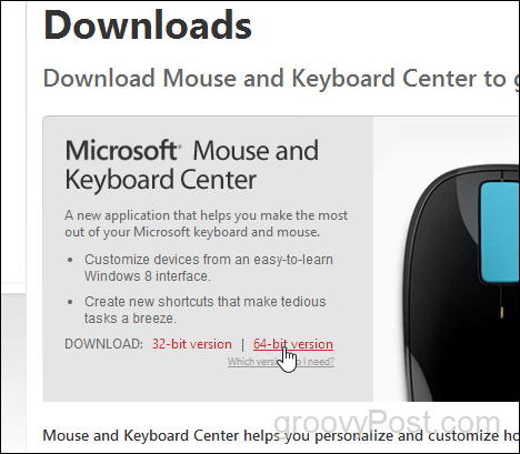 ladda ner microsoft mus och tangentbord center