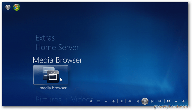 Se videopodcasts i Windows 7 Media Center