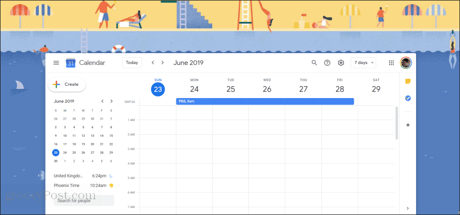 google kalenderillustration