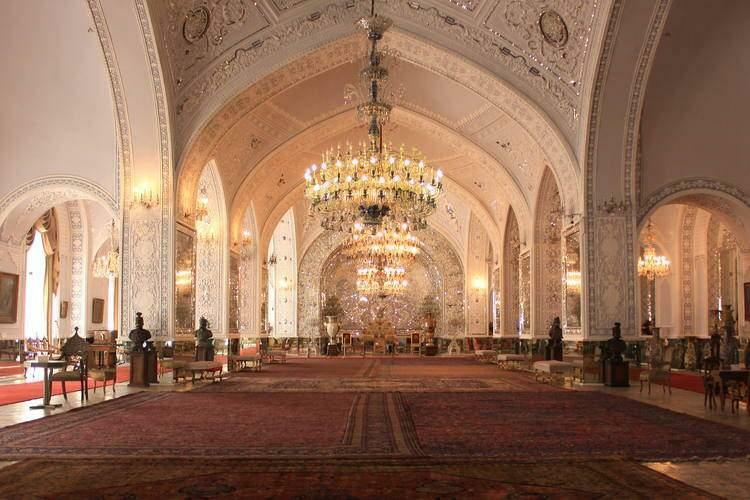 Interiör av Golestan Palace