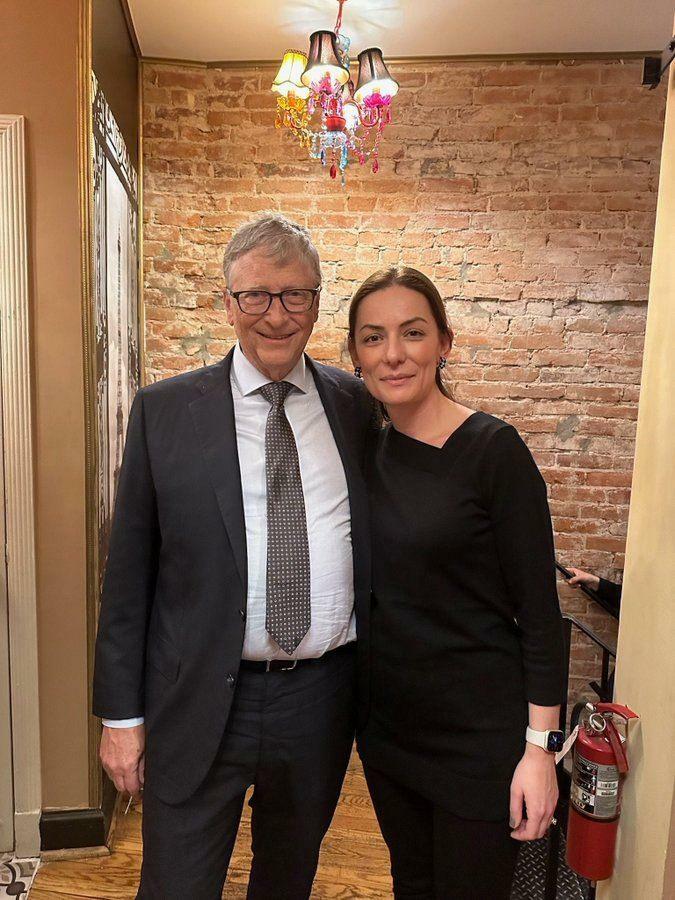 Bill Gates och Hülya Bölükbaşı