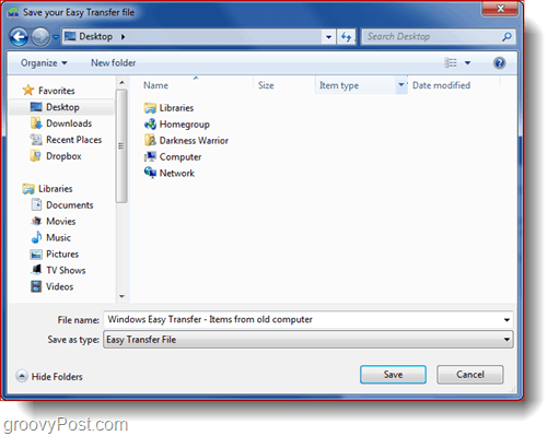 Windows 7 enkelt överföringsverktyg - snabbguide