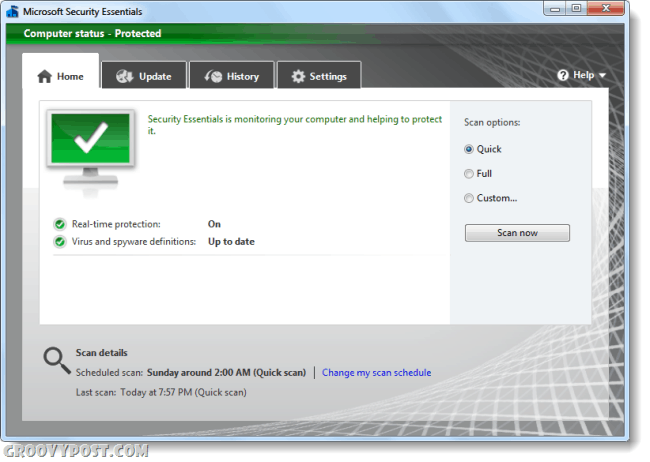Microsoft Security Essentials Det enda Windows Antivirus du behöver