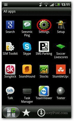 Android PIN-kodinställningar