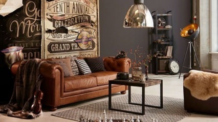 Läder soffa trend i dekoration