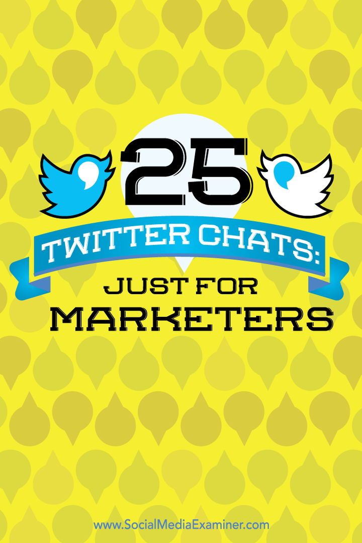 25 Twitterchattar: Bara för marknadsförare: Social Media Examiner