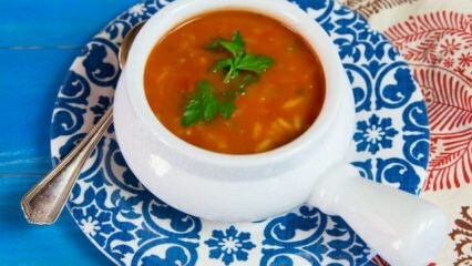 Läckert recept för tomatris soppa