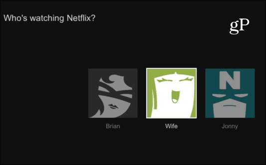 Netflix användarprofiler
