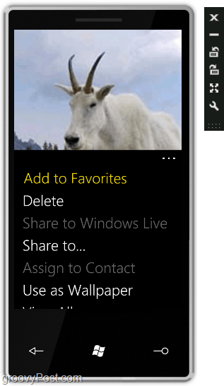 Windows Phone 7-skärmen reagerar som en pekskärm