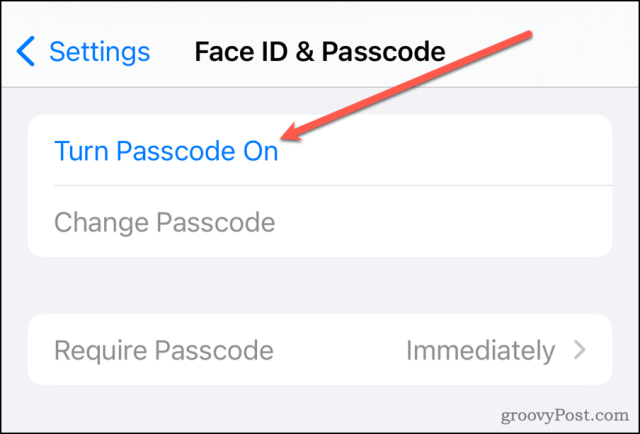 iOS 17 Slå på lösenord