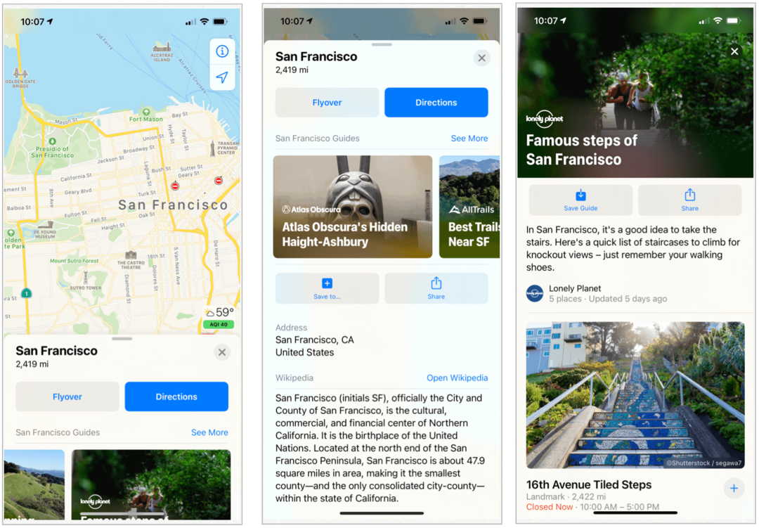Hur Apple ändrade kartor i iOS 14, macOS Big Sur