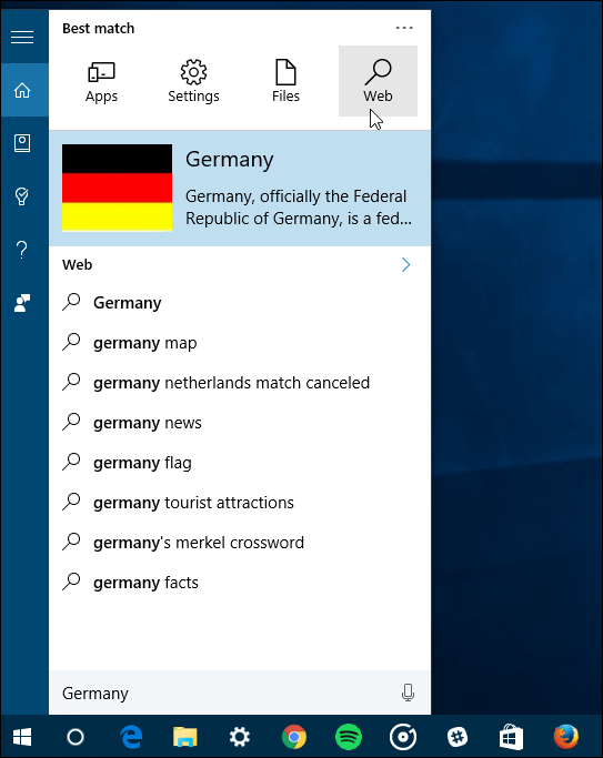sökfilter Windows 10