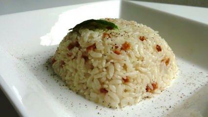Hur man gör den enklaste smörade ris pilaf? Smörrisrecept som luktar smaskigt