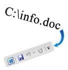 Hur man visar platsen för en fil i Quick Access Toolbar Office 2010